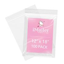 Sacos de plástico refecháveis com zíper iMailer 12 x 18 cm 2 mil x 100