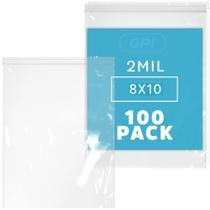 Sacos de plástico transparente com zíper refecháveis GPI 8x10cm, pacote de 2 mil e 100 Sacos de plástico transparente com zíper refecháveis GPI 8x10cm, pacote de 2 mil e 100