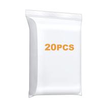 Sacos de plástico Zip Poly Lock 14x20cm, 4 mil - pacote com 20