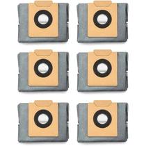 Sacos de pó, pacote com 6 unidades, de grande capacidade, compatíveis com eufy X10 Pro Omni Sacos de pó, pacote com 6 unidades, de grande capacidade, compatíveis com eufy X10 Pro Omni