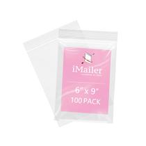Sacos de poliéster com zíper iMailer 6 x 9 cm, 100 unidades, zíper transparente e resselável