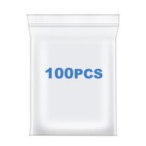Sacos de poliéster com zíper Somoga 100 unidades, 23 x 30 cm, 2,4 mil, transparentes, refecháveis Sacos de poliéster com zíper Somoga 100 unidades, 23 x 30 cm, 2,4 mil, transparentes, refecháveis