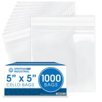 Sacos de poliéster para violoncelo Spartan Industrial 5x5cm, 1000 unidades Sacos de poliéster para violoncelo Spartan Industrial 5x5cm, 1000 unidades