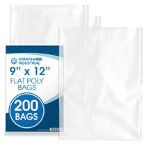 Sacos de poliéster Spartan Industrial 9 x 12 polegadas 200 unidades 28 um transparentes