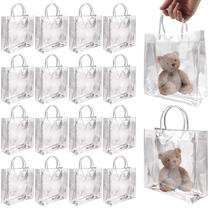 Sacos de presente BadenBach, pacote com 16 pacotes de PVC transparente 22x22x8cm com alças