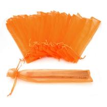 Sacos de presente Bezall Orange Organza 26x6 cm 50 unidades