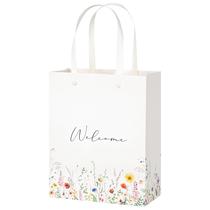 Sacos de presente Crisky Wildflower Welcome, pacote de 25, 25x20x10cm Sacos de presente Crisky Wildflower Welcome, pacote de 25, 25x20x10cm