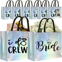 Sacos de presente CUTERUI GIFTED Iridescent I Do Crew and Bride x8 Sacos de presente CUTERUI GIFTED Iridescent I Do Crew and Bride x8