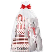 Sacos de presente de celofane Woric Extra Large 102x152cm, pacote com 6 Sacos de presente de celofane Woric Extra Large 102x152cm, pacote com 6