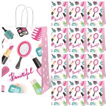Sacos de presente de festa, gisgfim, spa, maquiagem, festa de aniversário, 12 unidades