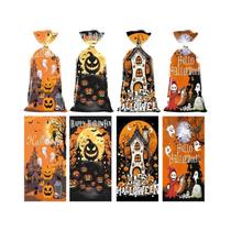 Sacos De Presente De Halloween Com Abóbora, Fantasma E Esqueleto, 50 Peças Para Crianças, Meninos E Sacos De Presente De Halloween Com Abóbora, Fantasma E Esqueleto, 50 Peças Para Crianças, Meninos E