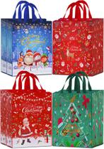 Sacos de presente de Natal AhfuLife 8 peças Jumbo 54x41x16cm Sacos de presente de Natal AhfuLife 8 peças Jumbo 54x41x16cm