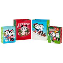 Sacos de presente de Natal Hallmark Mickey and Minnie Assorted