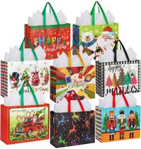 Sacos de presente de Natal HOIIOH Extra Large, pacote com 16 alças