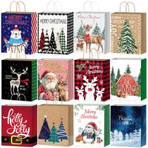 Sacos de Presente de Natal Nimbbex 24 Unidades com Alças 23x18x10cm