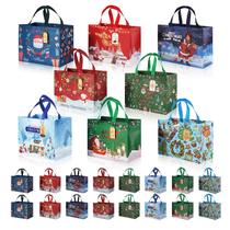 Sacos de presente de Natal, pacote com 16 unidades, tamanho médio, 32,5 x 25 x 17 cm M-Sorflly Sacos de presente de Natal, pacote com 16 unidades, tamanho médio, 32,5 x 25 x 17 cm M-Sorflly