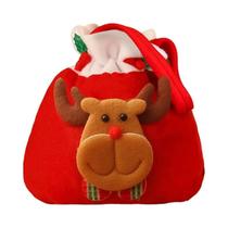Sacos De Presente De Natal Para Crianças 4 Peças Saco De Flanela Com Cordão Para Doces De Natal