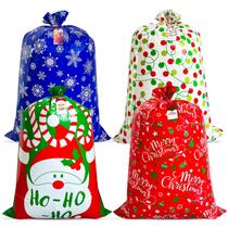Sacos de presente de Natal POPGIFTU Extra Large, pacote com 4, 138x92cm