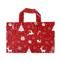 Sacos De Presente De Natal Red Elk Snowflake 10 20pcs Sacos Plásticos Para Doces E Biscoitos Para