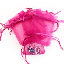 Sacos de presente de organza Boshen 100 unidades, 10 x 15 cm, rosa choque Sacos de presente de organza Boshen 100 unidades, 10 x 15 cm, rosa choque