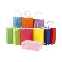 Sacos De Presente De Papel Kraft Coloridos, 10 20 Peças, Doces, Faça Você Mesmo, Decoração De Festa