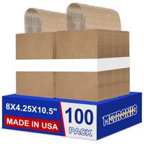 Sacos de presente de papel METRONIC 100 unidades marrons com alças 22x11x27cm