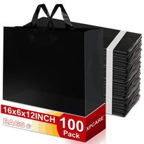 Sacos de presente de plástico XPCARE, pacote com 100 x 40 x 15 x 30 cm com alças pretas Sacos de presente de plástico XPCARE, pacote com 100 x 40 x 15 x 30 cm com alças pretas