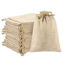 Sacos de presente de serapilheira ANPHSIN 75 unidades com cordão 14 x 9 cm