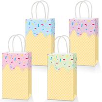 Sacos de presente de sorvete Justforjoyful com alças, 16 unidades Sacos de presente de sorvete Justforjoyful com alças, 16 unidades