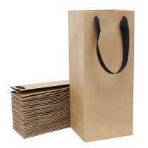 Sacos de presente de vinho Aimyoo Brown Kraft Paper, pacote com 20 pacotes de 6x5x15cm Sacos de presente de vinho Aimyoo Brown Kraft Paper, pacote com 20 pacotes de 6x5x15cm