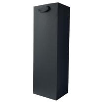 Sacos de presente de vinho HANSWARE, pacote com 12, papel preto, 12x9x35 cm