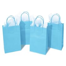 Sacos de presente DjinnGlory Small Blue Paper com alças, pacote com 24 Sacos de presente DjinnGlory Small Blue Paper com alças, pacote com 24