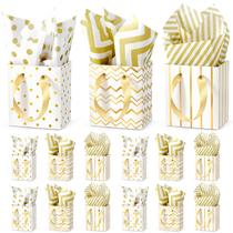 Sacos de presente DOYIDE Small, 30 peças com alças, papel de 11 x 7 x 11,5 cm