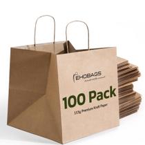 Sacos de presente EKOBAGS Sienna Kraft Paper 12x8x13 cm, pacote com 100