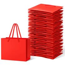 Sacos de presente Fainne Red Paper 24 peças 10x12x6cm para o Natal