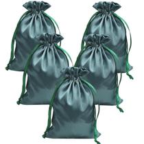 Sacos de presente Gbateri 35 peças com cordão de cetim 13x18 cm Sage