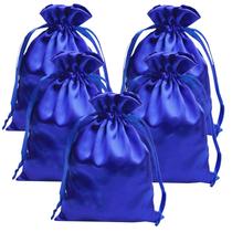 Sacos de presente Gbateri, 35 peças, cordão de cetim, 13 x 18 cm, azul royal