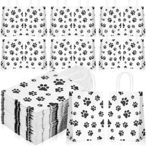 Sacos de presente Geyoga Paw 100 peças com alças para festa de cães Sacos de presente Geyoga Paw 100 peças com alças para festa de cães