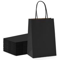 Sacos de presente GSSUSA Black Kraft Paper 13,3x9,5x20cm 50 unidades Sacos de presente GSSUSA Black Kraft Paper 13,3x9,5x20cm 50 unidades