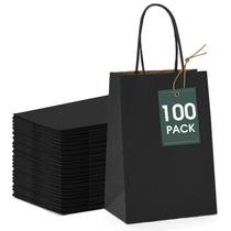Sacos de presente GSSUSA pretos 13,3 x 9,5 x 20 cm 100 unidades para o Dia dos Namorados Sacos de presente GSSUSA pretos 13,3 x 9,5 x 20 cm 100 unidades para o Dia dos Namorados