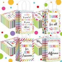 Sacos de presente Gueevin Thank You Bulk 40 unidades para funcionários 8x6x3cm Sacos de presente Gueevin Thank You Bulk 40 unidades para funcionários 8x6x3cm