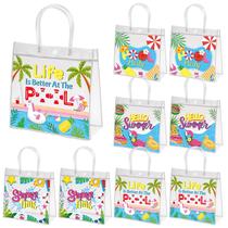 Sacos de presente H1vojoxo com tema de verão, piscina, festa na praia, 24 unidades