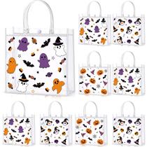 Sacos de presente Hosuly Halloween PVC transparente, 24 unidades reutilizáveis