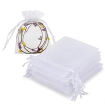 Sacos de Presente HRX Package 100 unidades Organza Branca 7x10 cm Sacos de Presente HRX Package 100 unidades Organza Branca 7x10 cm