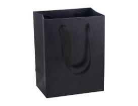 Sacos de presente HUAPRINT Sacos de papel preto 30 pacotes 18x10x23cm Sacos de presente HUAPRINT Sacos de papel preto 30 pacotes 18x10x23cm