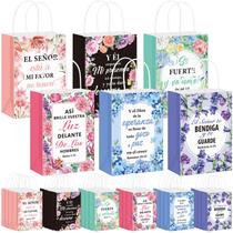 Sacos de presente Kolldenn Religious Spanish Bible Verse 24 unidades Sacos de presente Kolldenn Religious Spanish Bible Verse 24 unidades