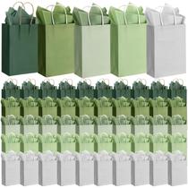 Sacos de presente Kolldenn Sage Green com papel de seda 50 unidades x25 Sacos de presente Kolldenn Sage Green com papel de seda 50 unidades x25