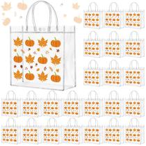 Sacos de presente Kosiz, 24 peças de PVC transparente, 20x20x8 cm, outono Sacos de presente Kosiz, 24 peças de PVC transparente, 20x20x8 cm, outono