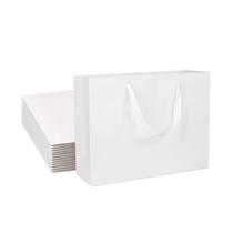 Sacos de presente Kraft QIELSER 12 peças, tamanho grande, 32x11,5x25 cm, brancos Sacos de presente Kraft QIELSER 12 peças, tamanho grande, 32x11,5x25 cm, brancos