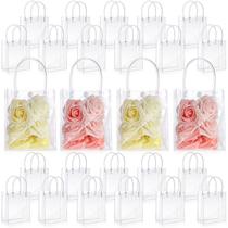 Sacos de presente LEIFIDE, plástico de PVC transparente, reutilizáveis, 15x13x7cm, 20 unidades